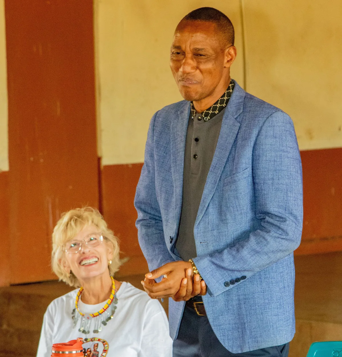 Bishop John Parit Ole Singaru with Shari Young